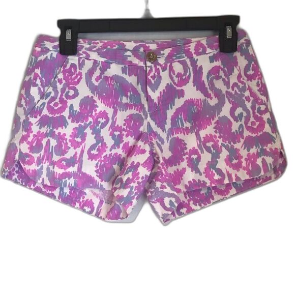 Lilly Pulitzer Adie Shorts Women's Size 00 Amethyst Flamingo Beach Bathers - Picture 11 of 13
